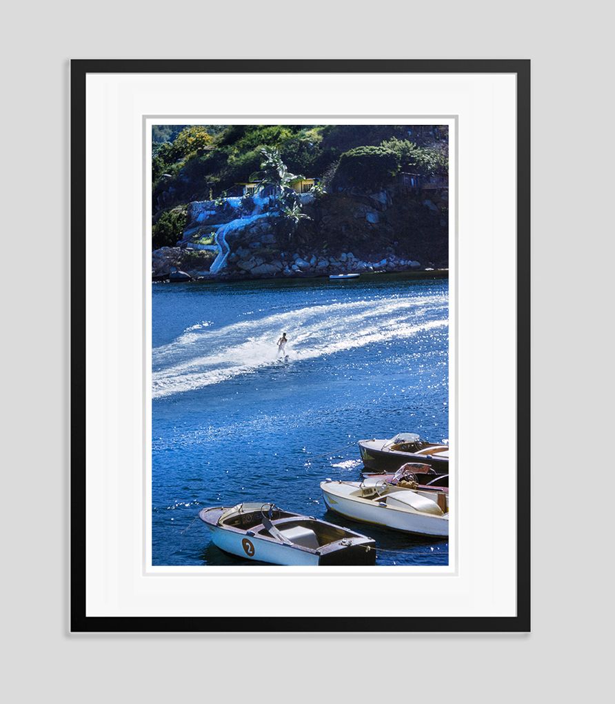 Toni Frissell 'Acapulco Waterskier' Archival Pigment Print Framed In Black photo furniture