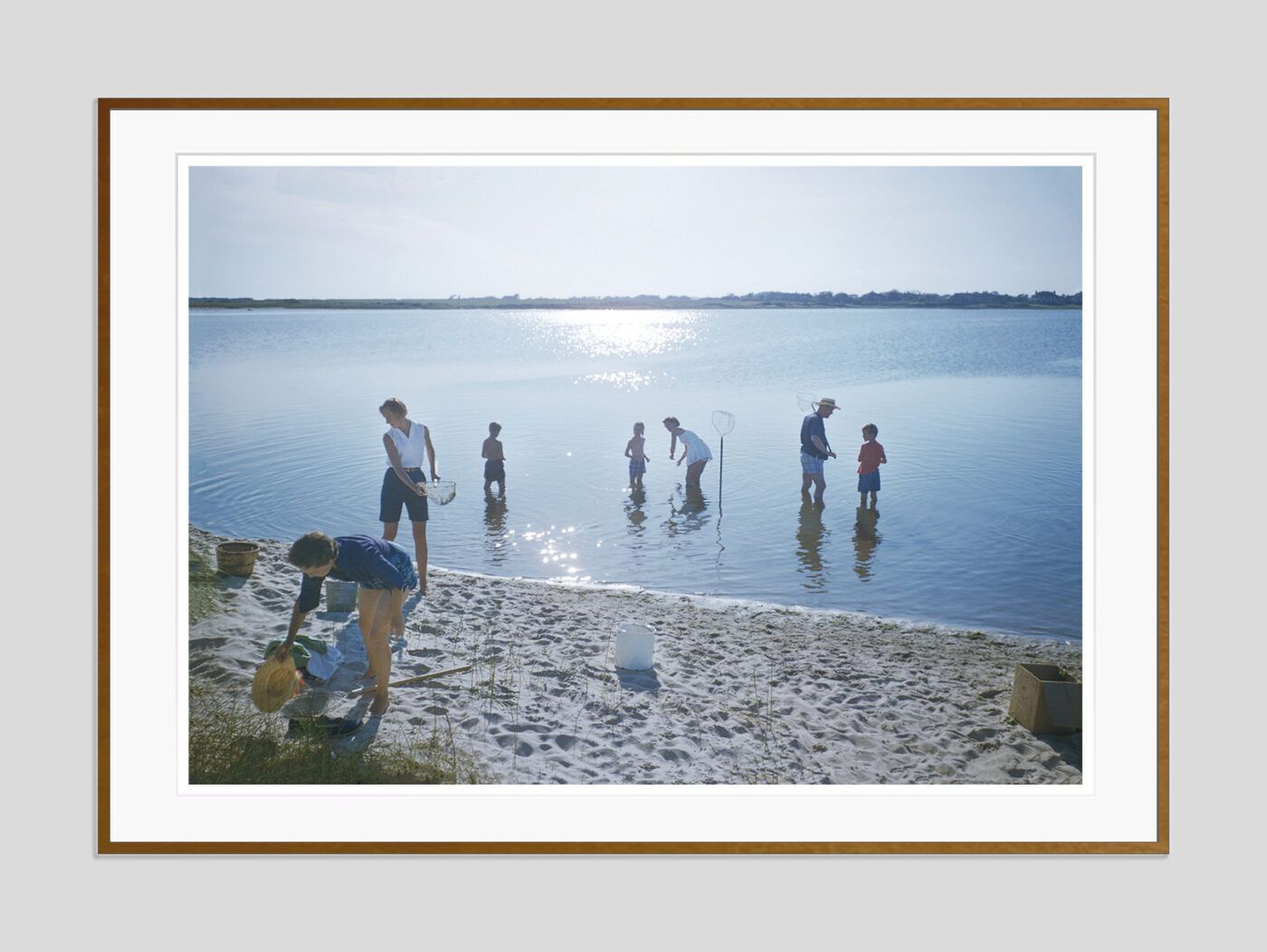 Toni Frissell 'Crabbing In The Hamptons' Archival Pigment Print Framed In Brown photo furniture