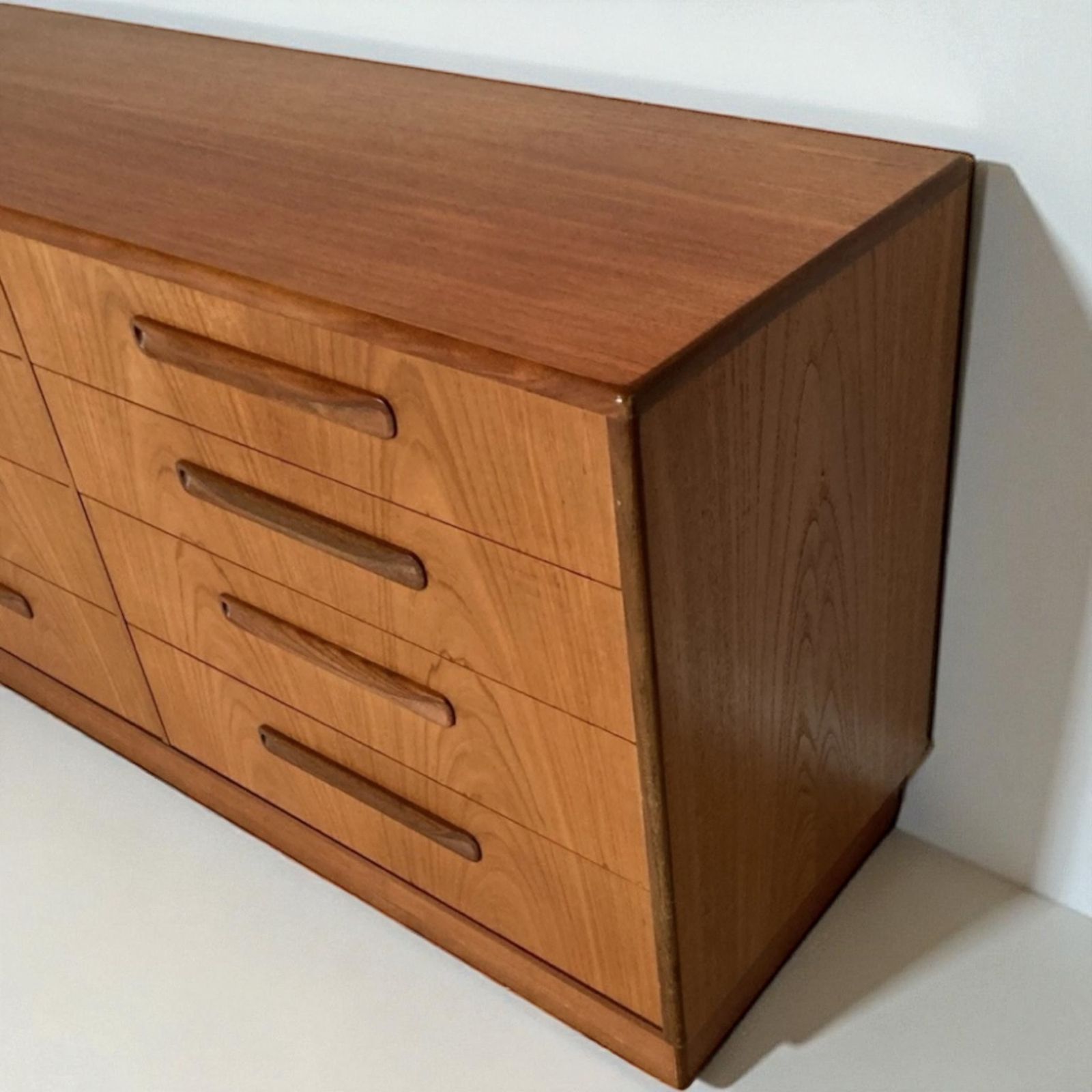Teak Gplan Fresco 8 Drawer Wide Double Chest Sideboard photo Furniture