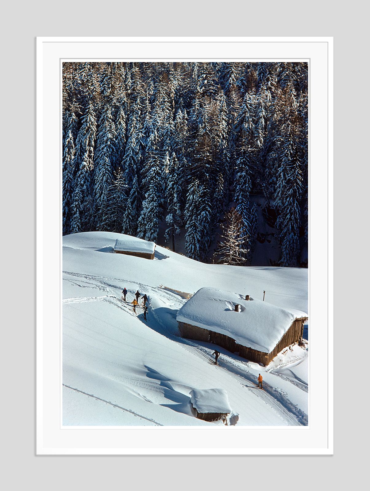 Toni Frissell 'A Chalet In Winter' Archival Pigment Print Framed In White photo furniture