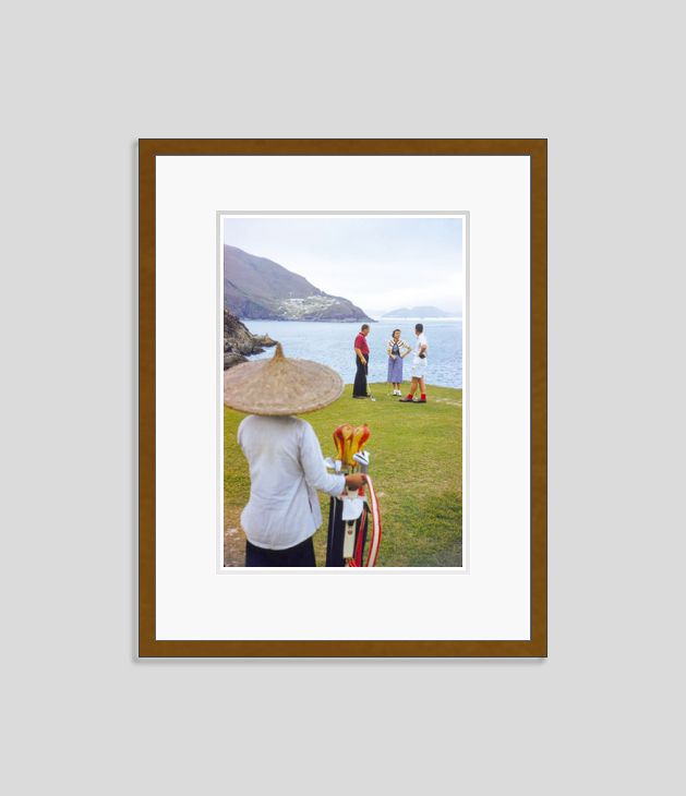 Toni Frissell 'Golf In Hong Kong' Archival Pigment Print Framed In Brown photo furniture