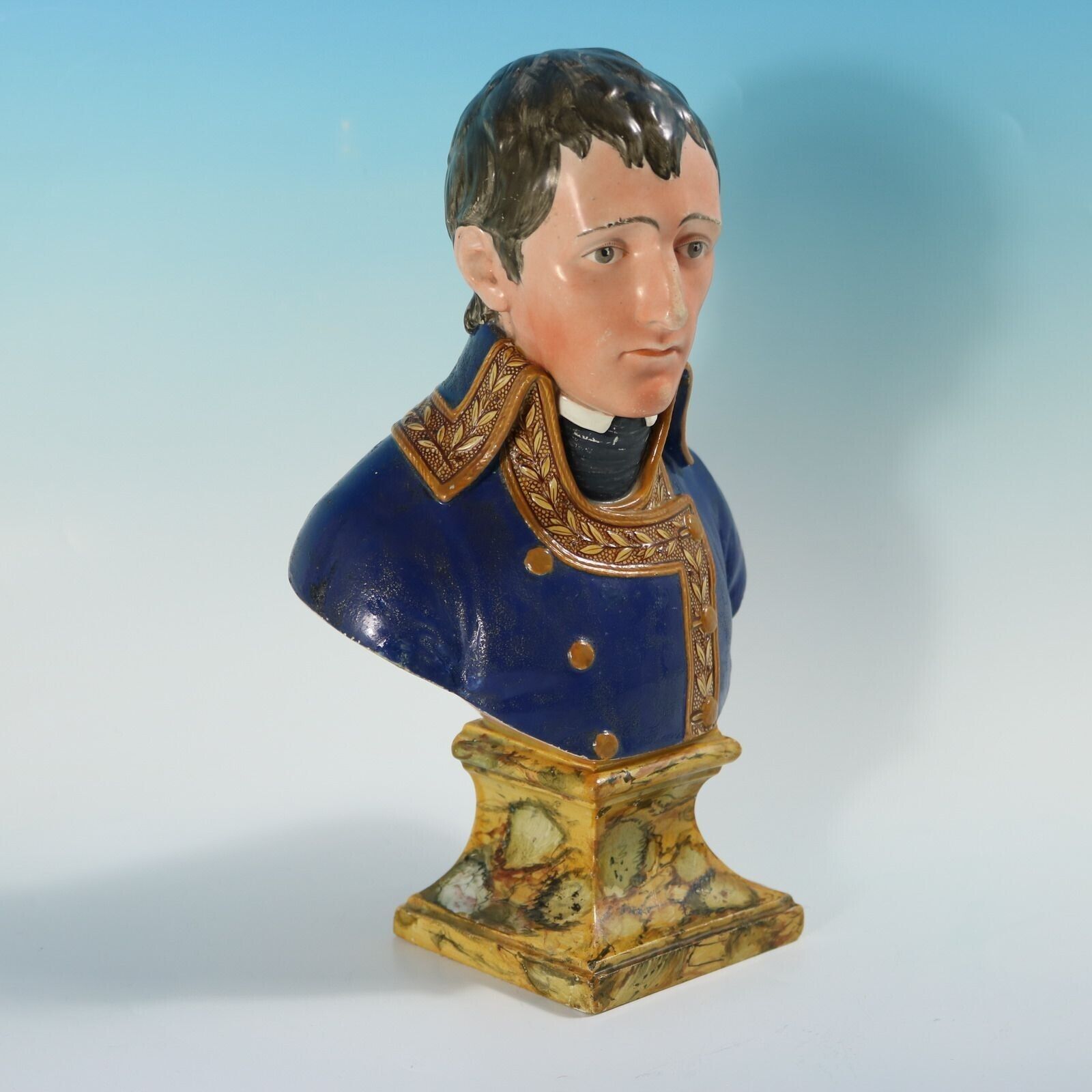 Enoch Wood Staffordshire Bust Of Napoleon Bonaparte photo vintage
