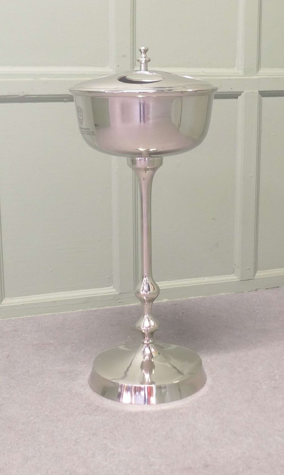 Mid Century Floor Standing Chrome Champaign Ice Bucket photo furniture