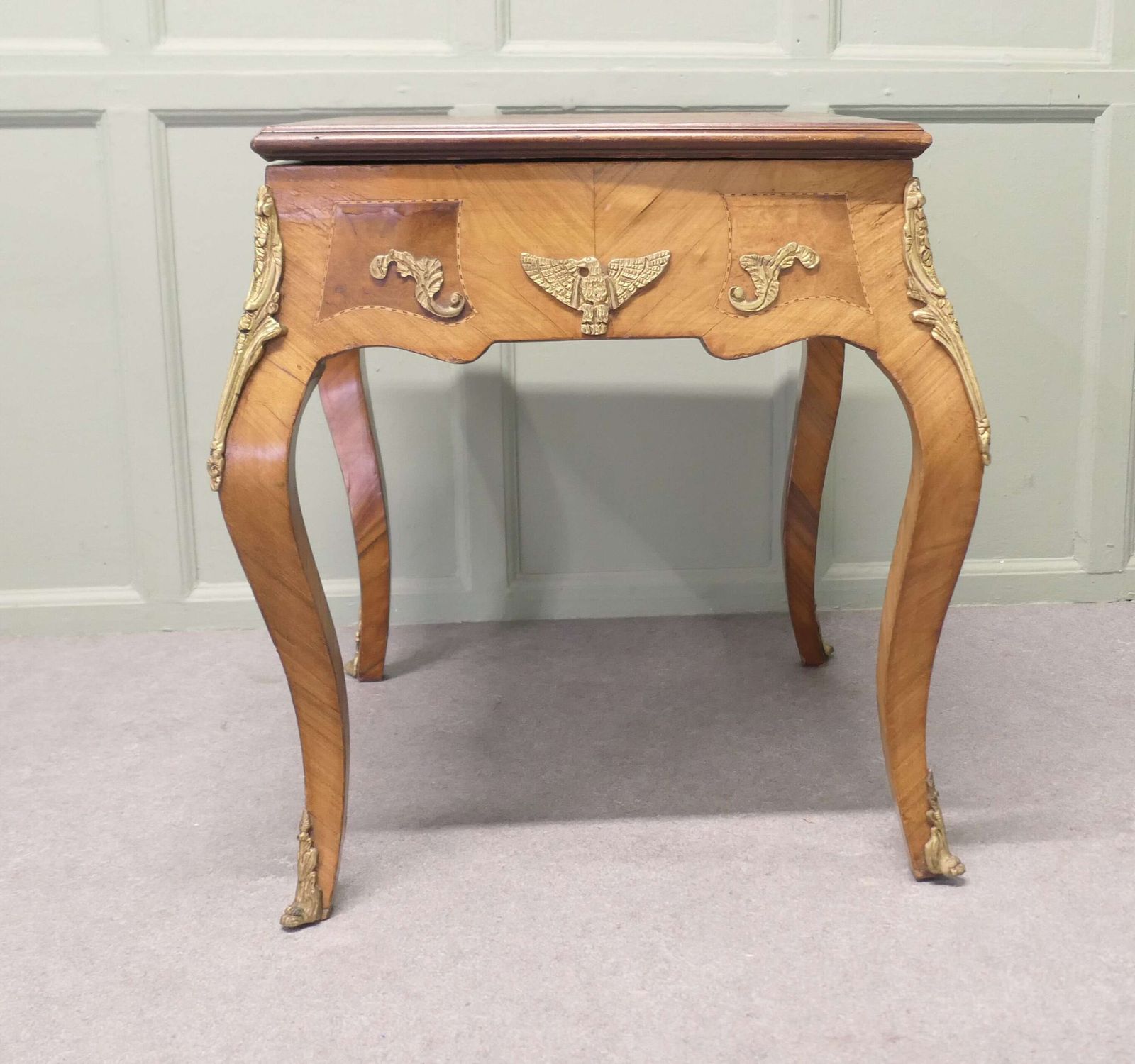 French Empire Style Burr Walnut And Ormolu Games Table, Chess And Backgammon photo furniture