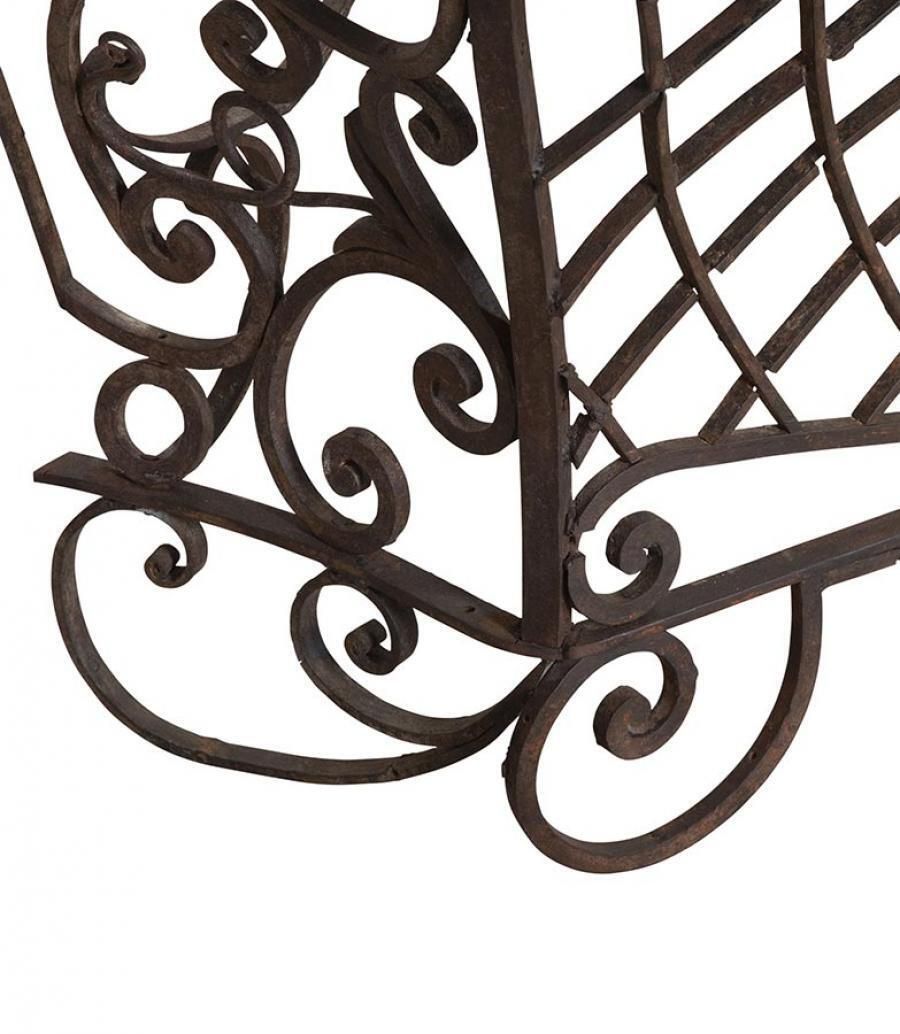 Large Late 18th Century French Hand Forged Iron Balcony Console photo vinterior