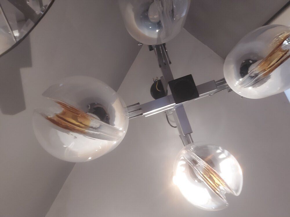 Retro 60's Italian Ceiling Light Fitting photo vinterior
