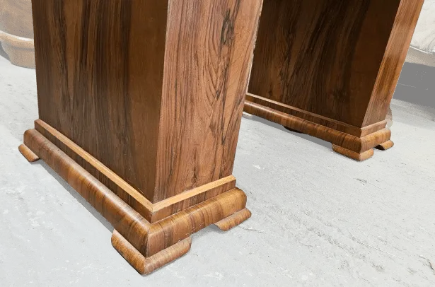 Furniture Art Deco Extendable Dining Table photo