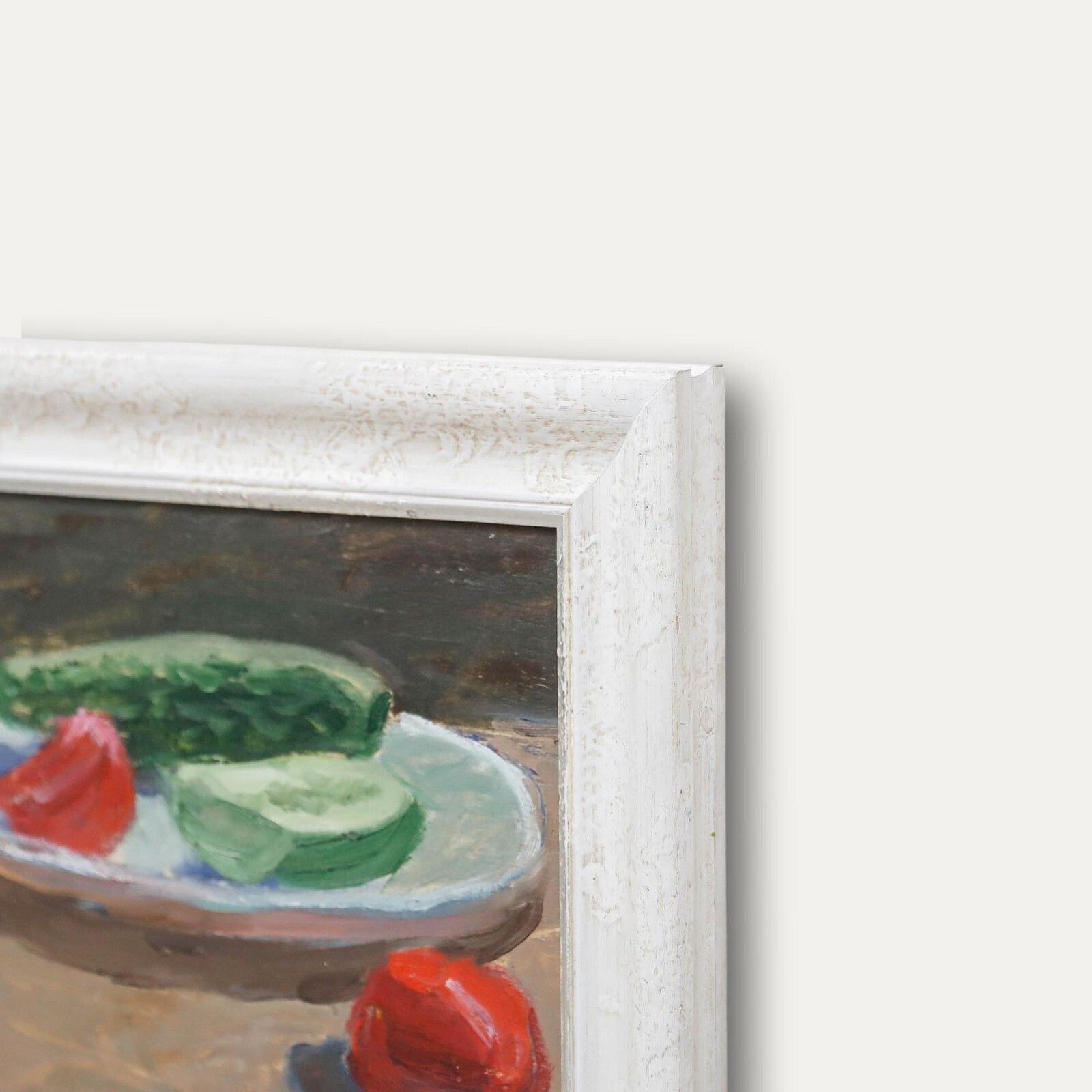 Valeri Komarov (B.1947)   Framed 20th Century Oil, Still Life With Vegetables photo 295.0