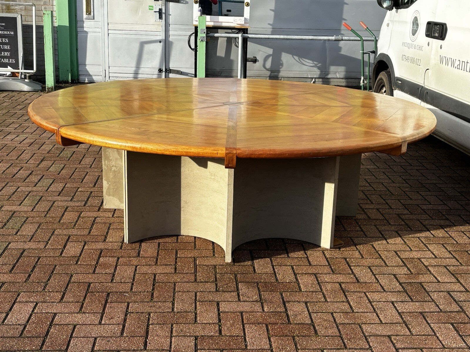 Mid Century Dining Table. Fabulous Quality, Seats 8 But Could Seat 10 12 photo vinterior