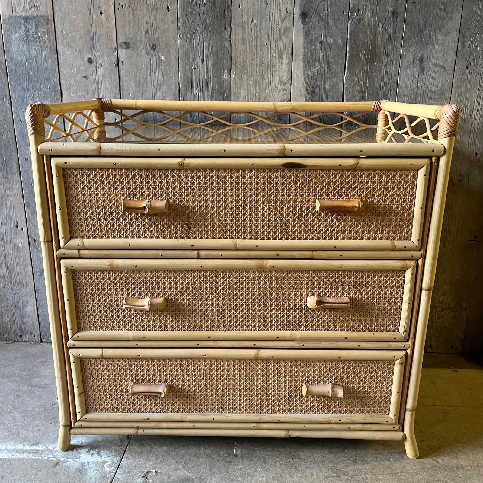 Angraves Rattan 3 Drawer Chest Of Drawers / Storage / Cupboard photo furniture