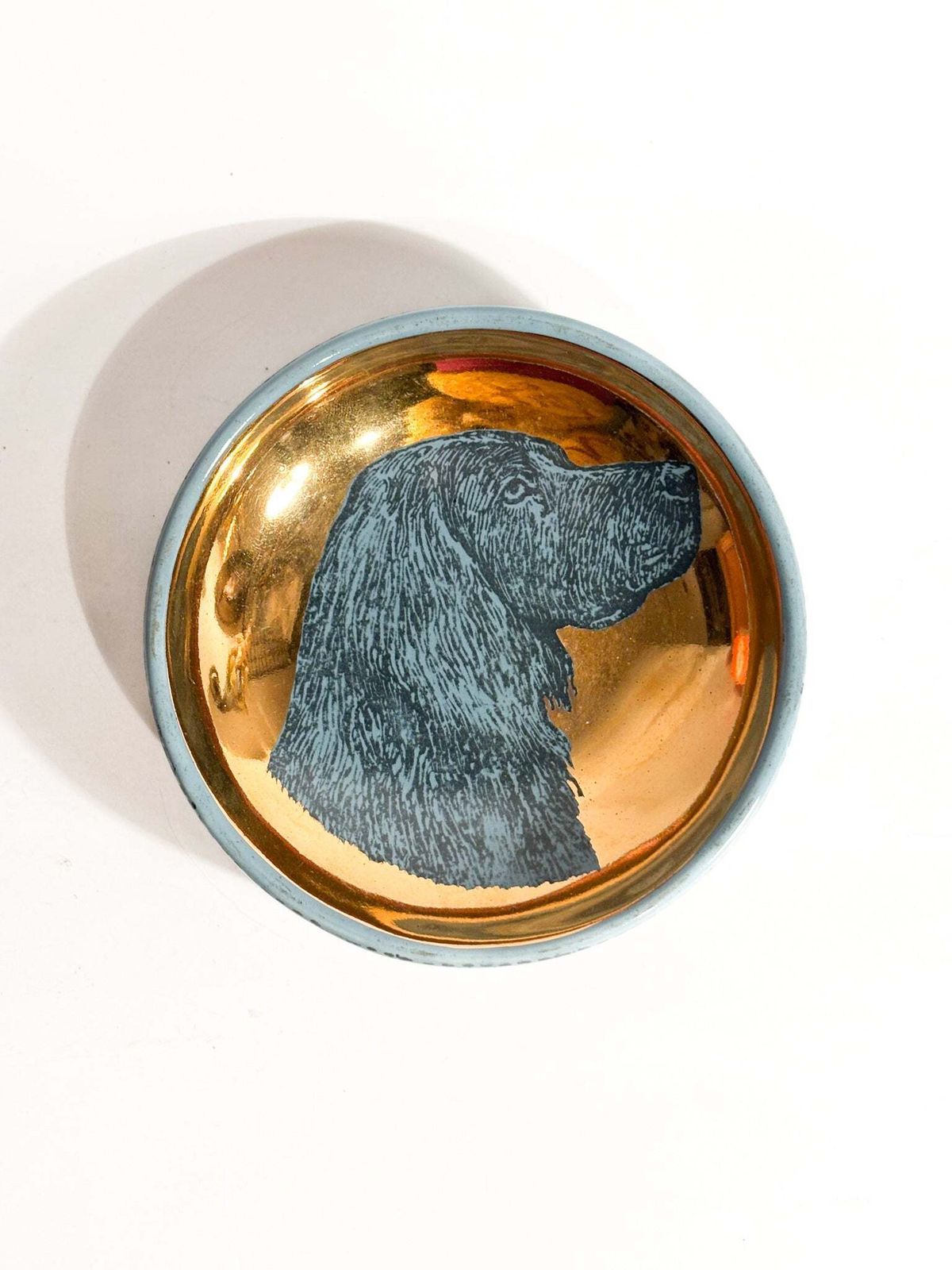 "Braque Allemand" Ceramic Dog Bowl By Piero Fornasetti, 1960s