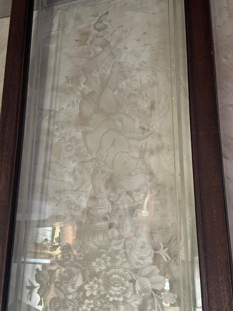 Etched Glass Door, 1890s, 1800s photo for sale