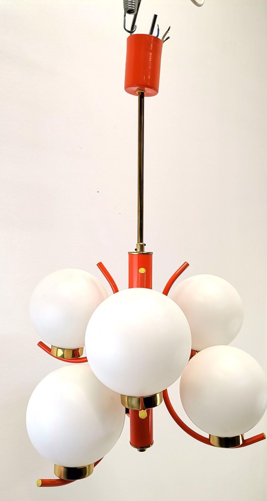 Vintage Pendant Light / 1970s / Mid Century / Richard Essig /Pendant Lamp/ Space Age