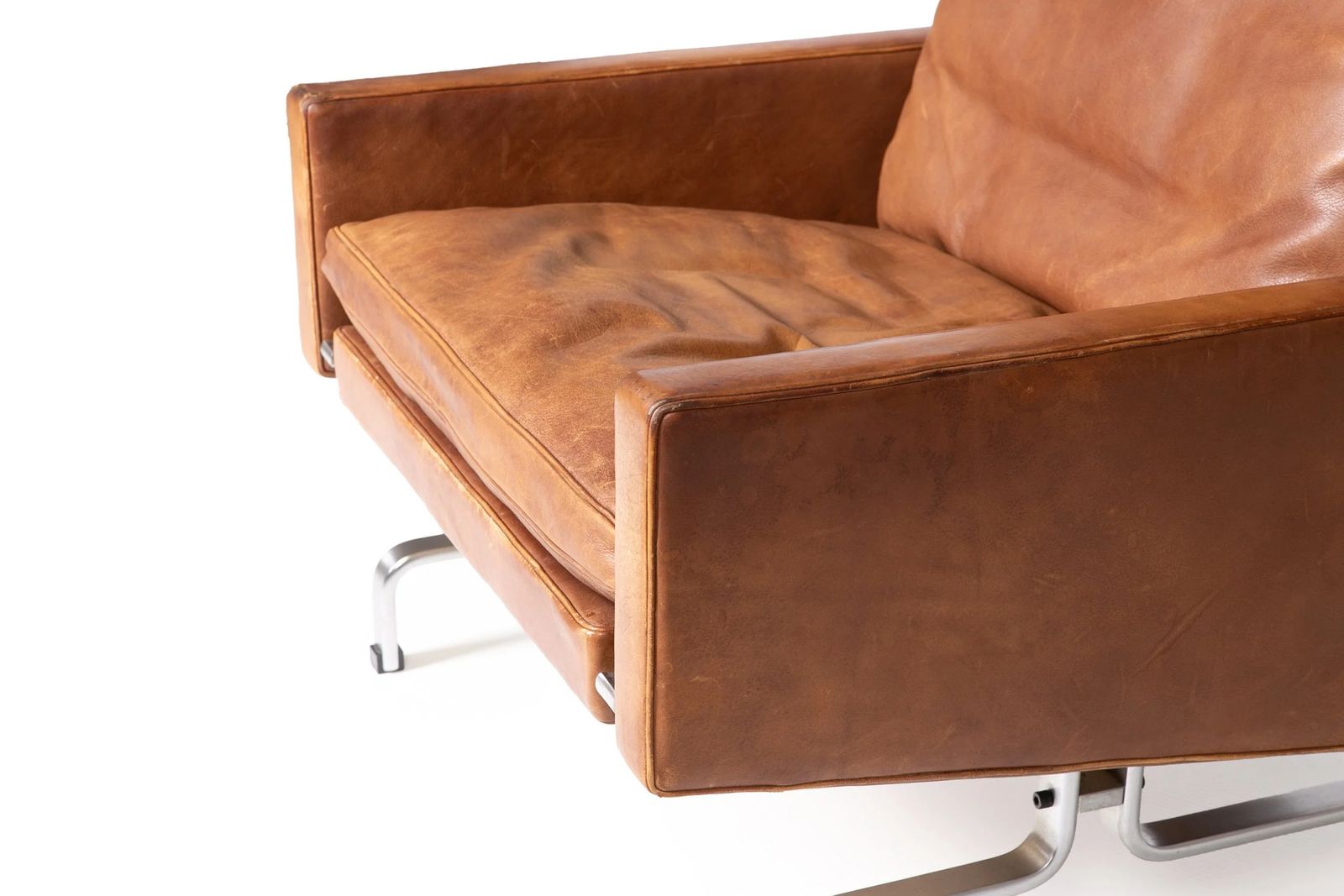 Poul Kjaerholm Pk 31 Danish Mid Century Lounge Chairs photo vinterior