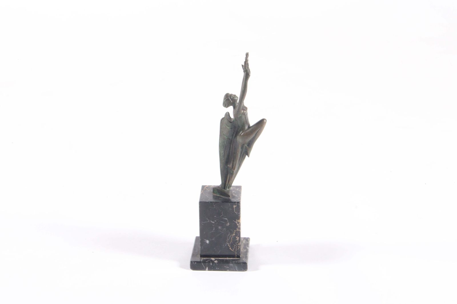Gorgeous Italian Art Deco Figurative Bronze On Marble Base *Free Global Shipping photo buy