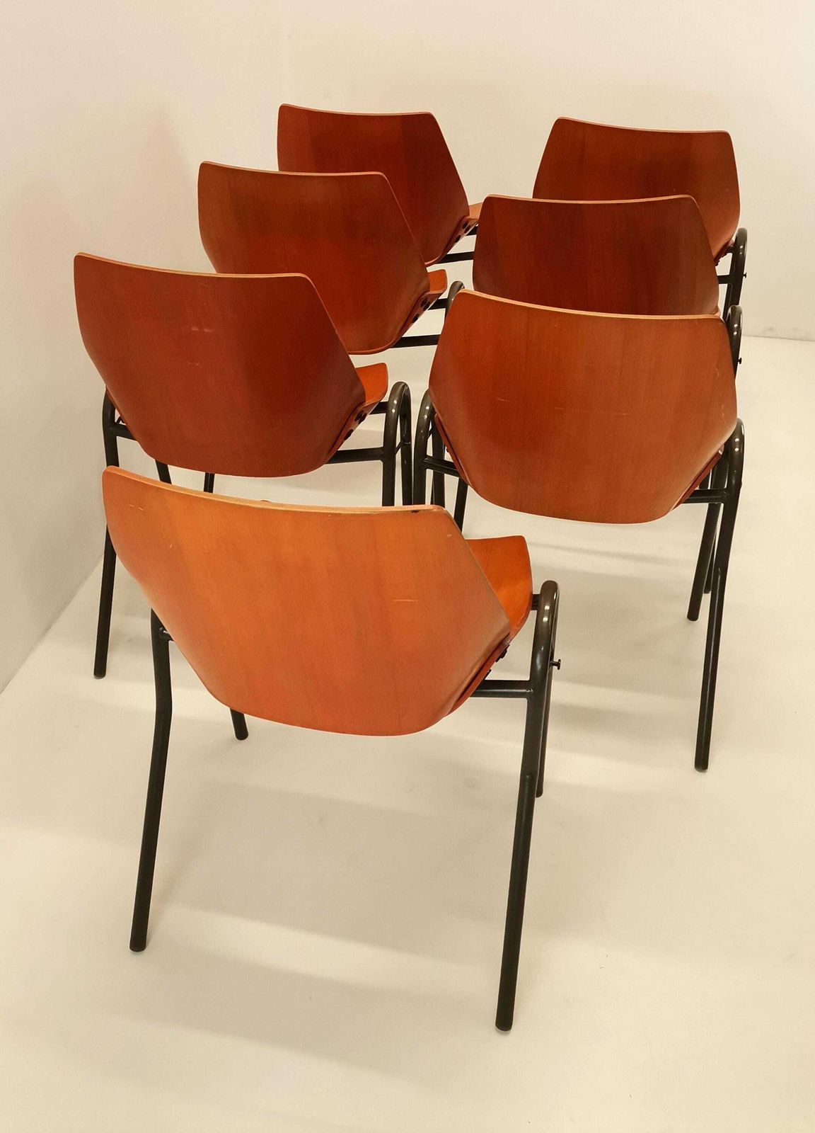 1 Of 7 Rare Lupina "Shell" Chairs By Niko Kralj For Stol Kamnik / Industrial Designer Chair / Office Chair / Made In Yugoslavia / 1960s photo Furniture