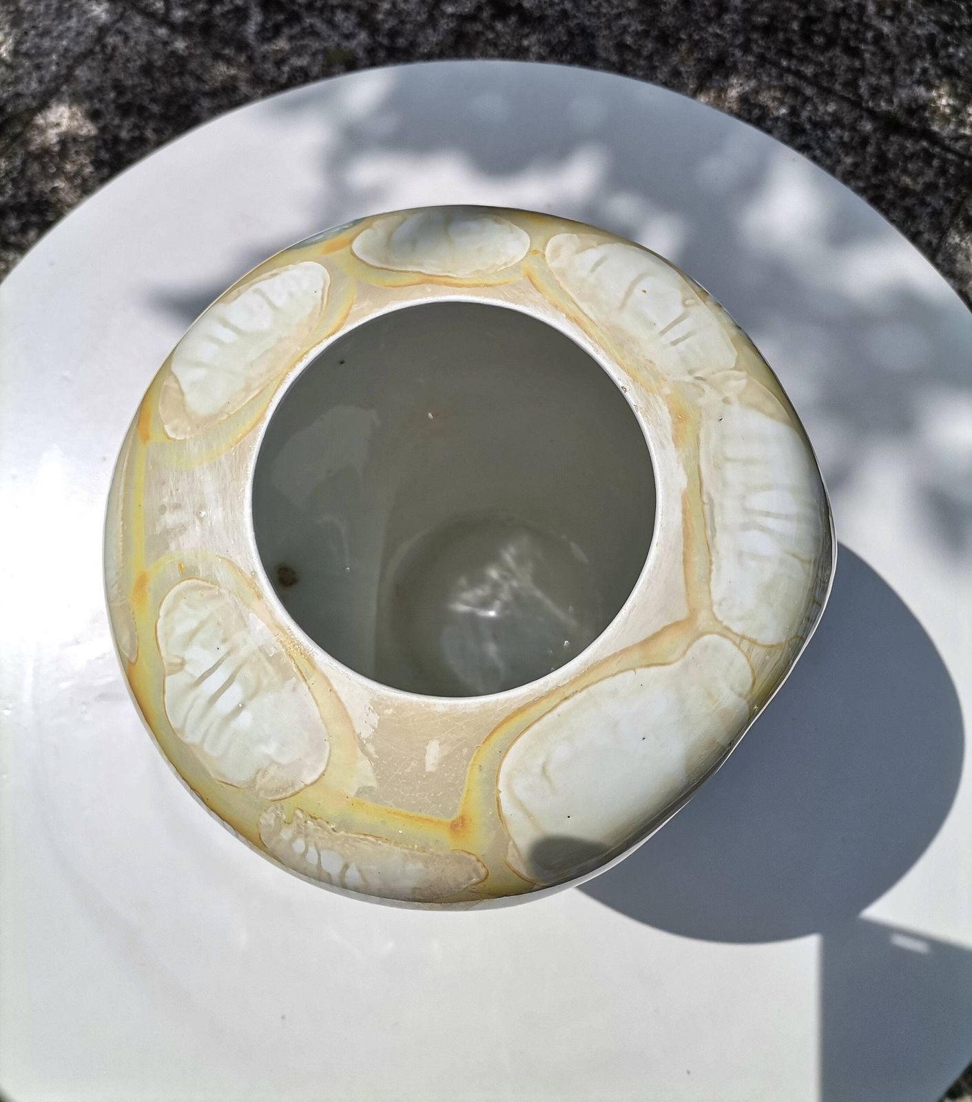 photo furniture Vintage Kil Liboje Glazed Handmade Vase / Retro Glazed Handmade Vase / Clay Glazed Vase /Rare Handmade Vase / Kil Liboje / Yugoslavia / 60's