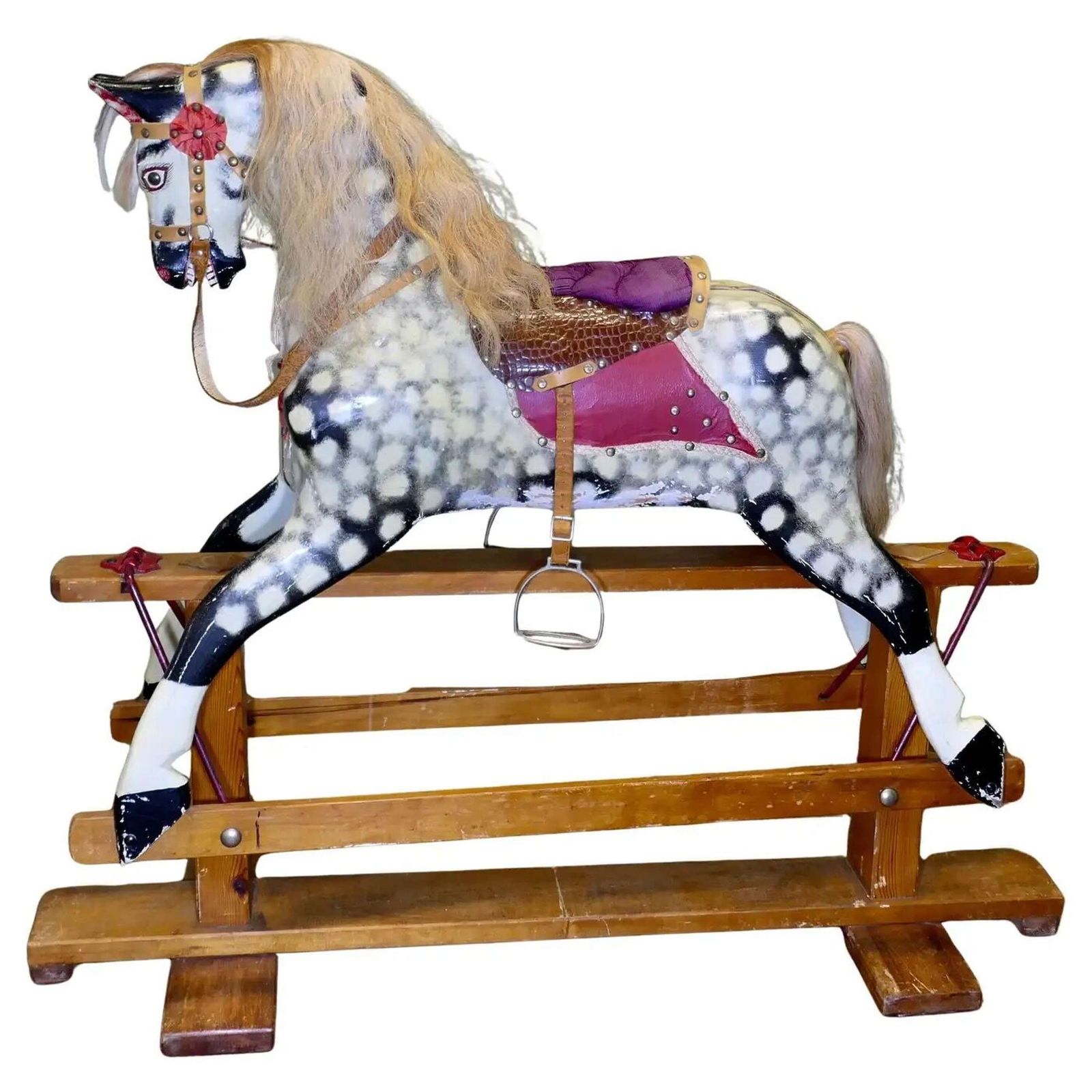 Extra Large Size Collinson Rocking Horse A Handsome Dapple Grey