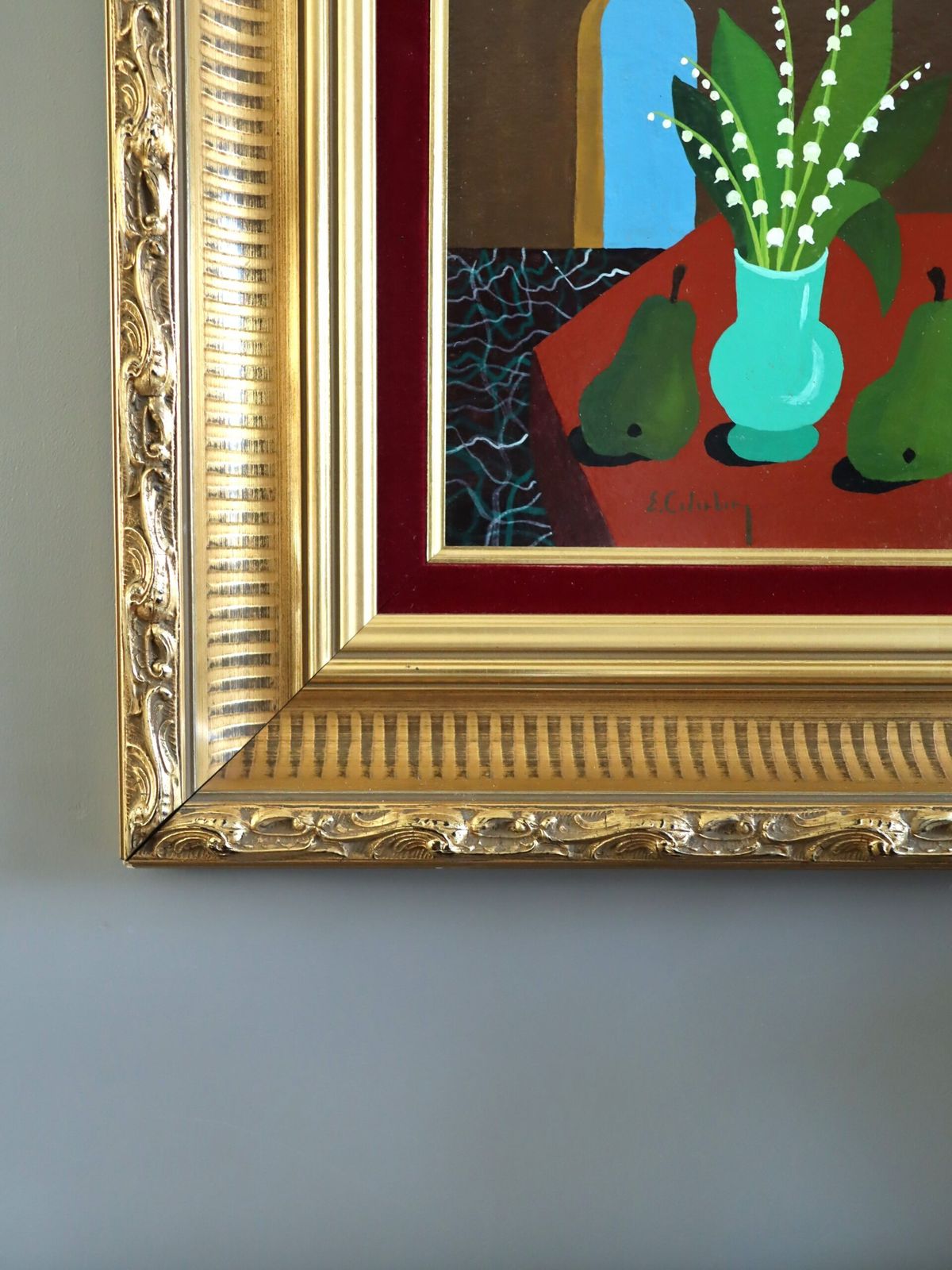 photo for sale Lily Of The Valley With Pears Painting
