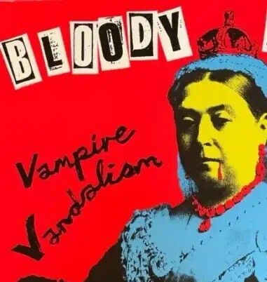 Jamie Reid, Bloody Empire (Red), 2022 (Artist Proof) photo furniture