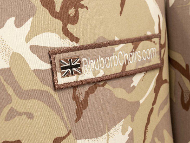 The Army Desert Camouflage Wing Chair. photo vintage