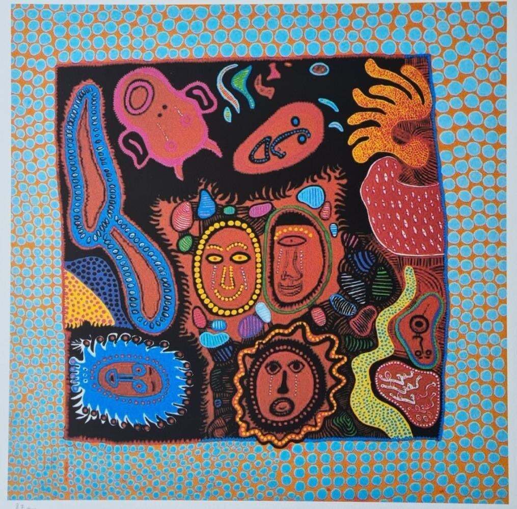 After Yayoi Kusama, I Who Cry..., Lithograph, 1990s photo furniture