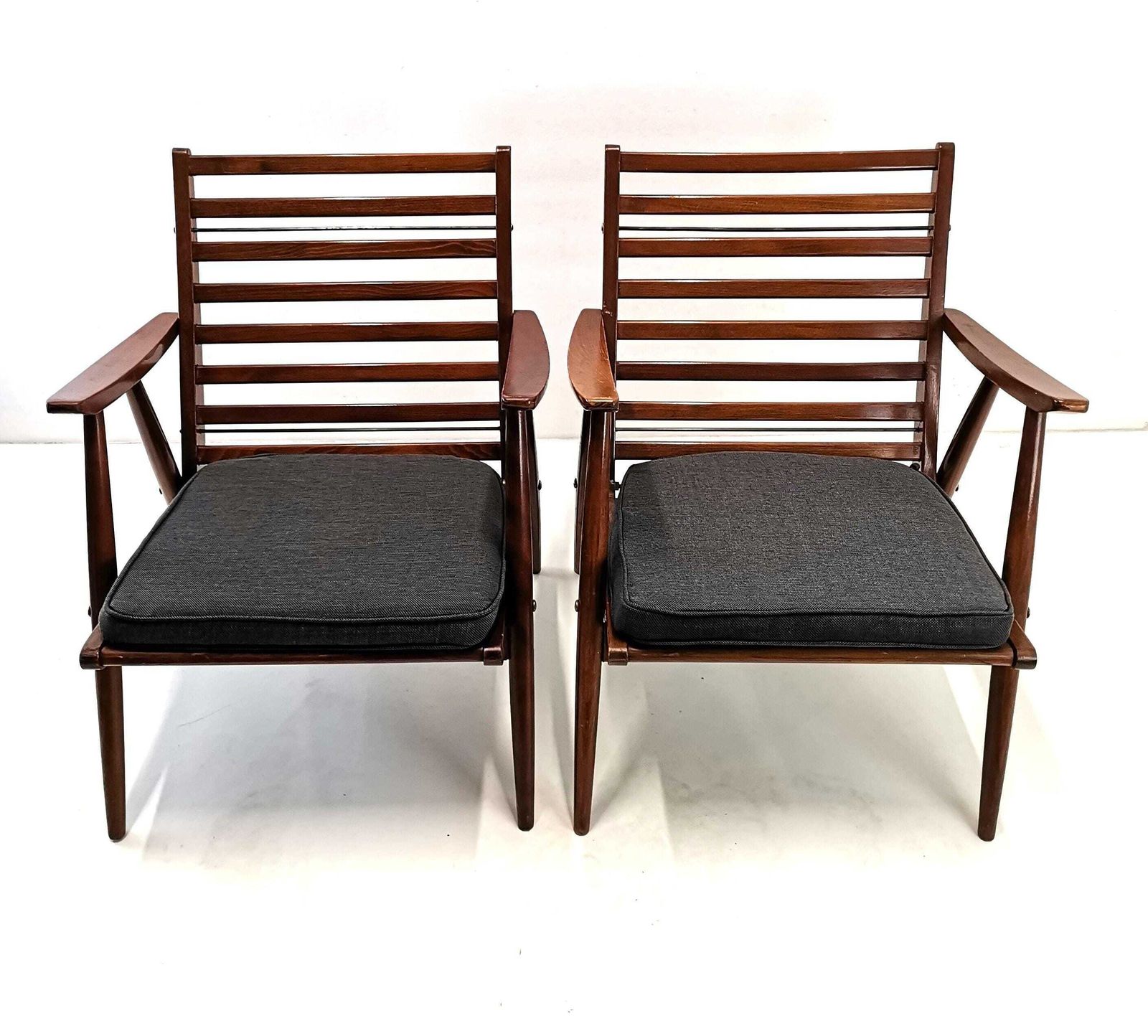 Set Of 2 Armchair/ Scandinavian Design / 1960s