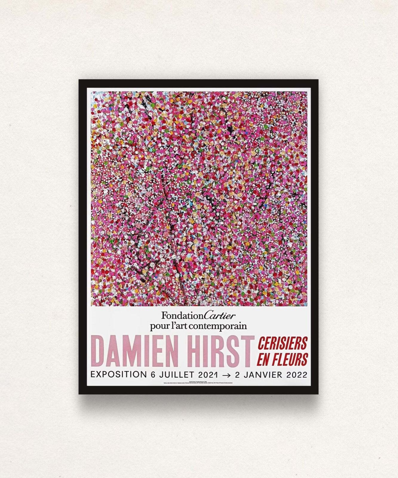 Damien Hirst, Cherry Blossoms Poster 2, 2021 photo furniture