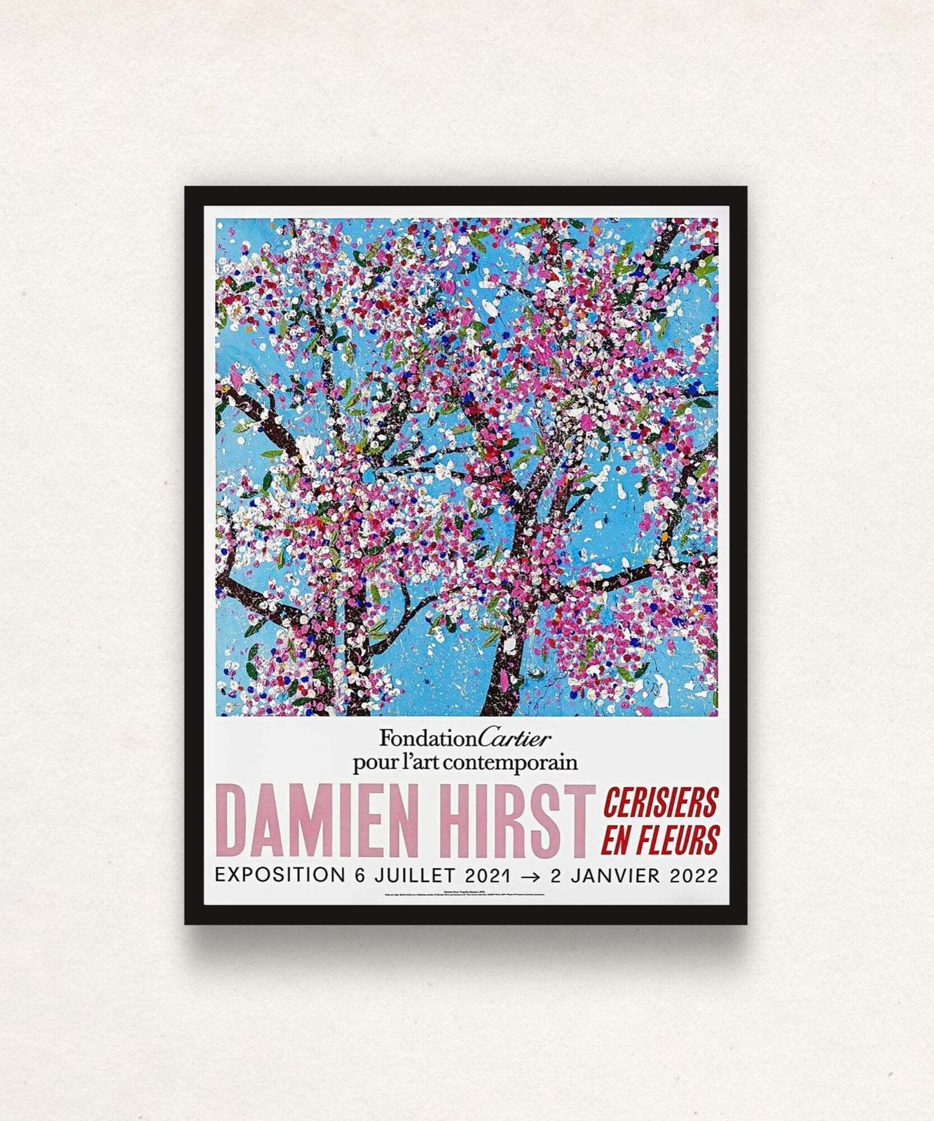 Damien Hirst, Cherry Blossoms Poster 5, 2021 photo furniture