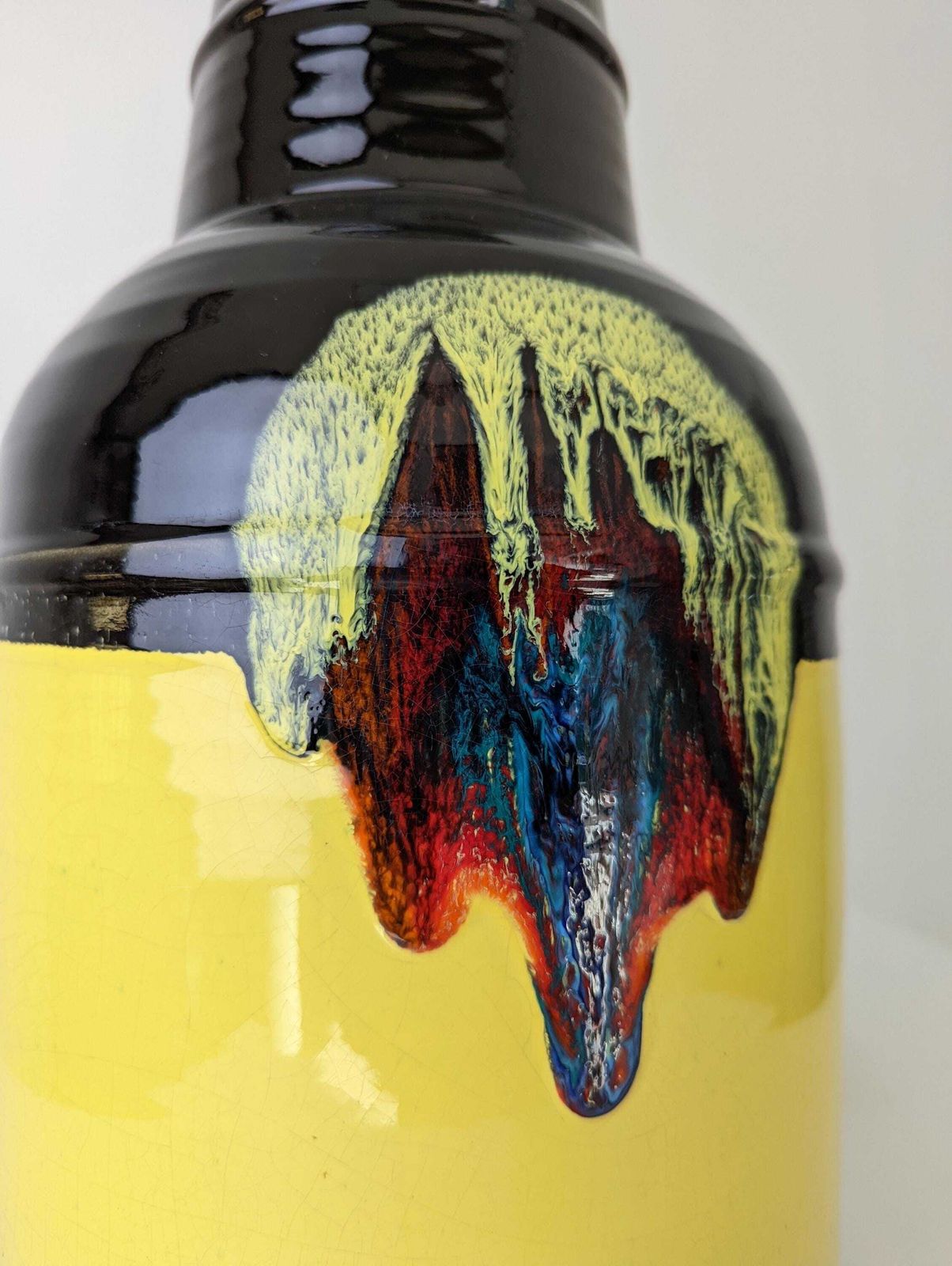 Bjørn Wiinblad Rosenthal Table Lamp Glazed Ceramic Denmark 1970s photo for sale
