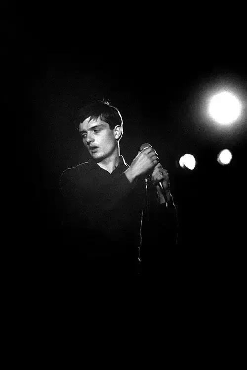 Kevin Cummins, Ian Curtis Performing At Leigh Festival, 1979