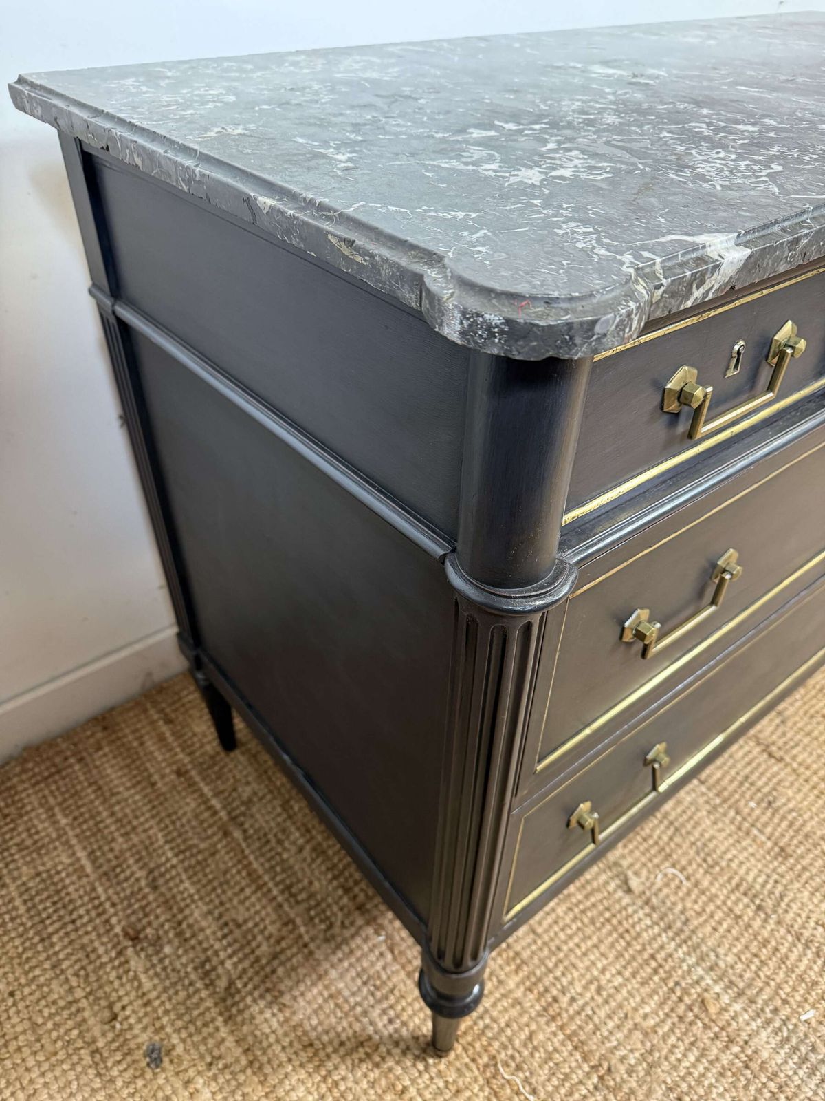 Early 19th Century Louis XVI Style Painted Commode / Chest Of Drawers photo vintage
