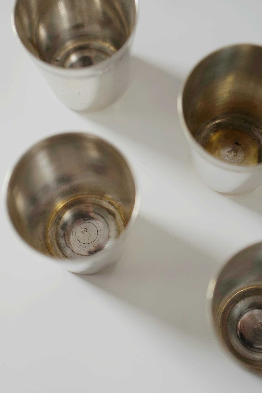 Set Of 5 Silver Plated Shot Glasses. Christmas Gift @ Medowski Paris photo 159.0