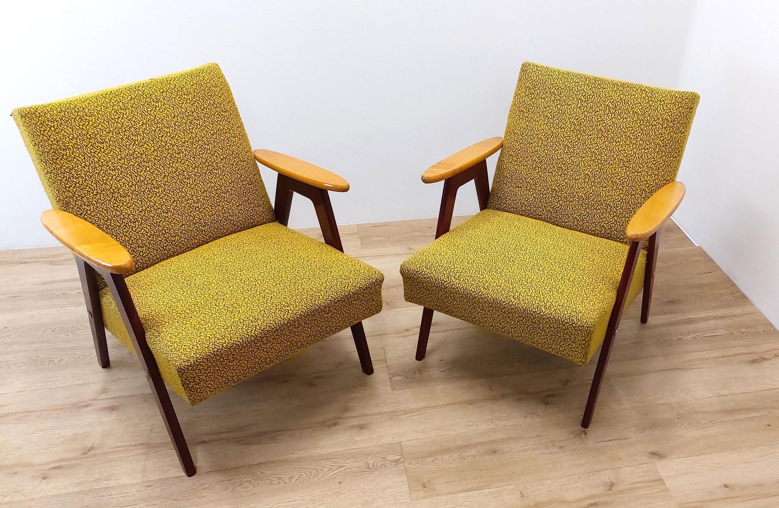 1 Of 2 Mid Century Chair / Mustard Yellow / Armchair / Model B310 Var / 1970s / 1960s photo furniture