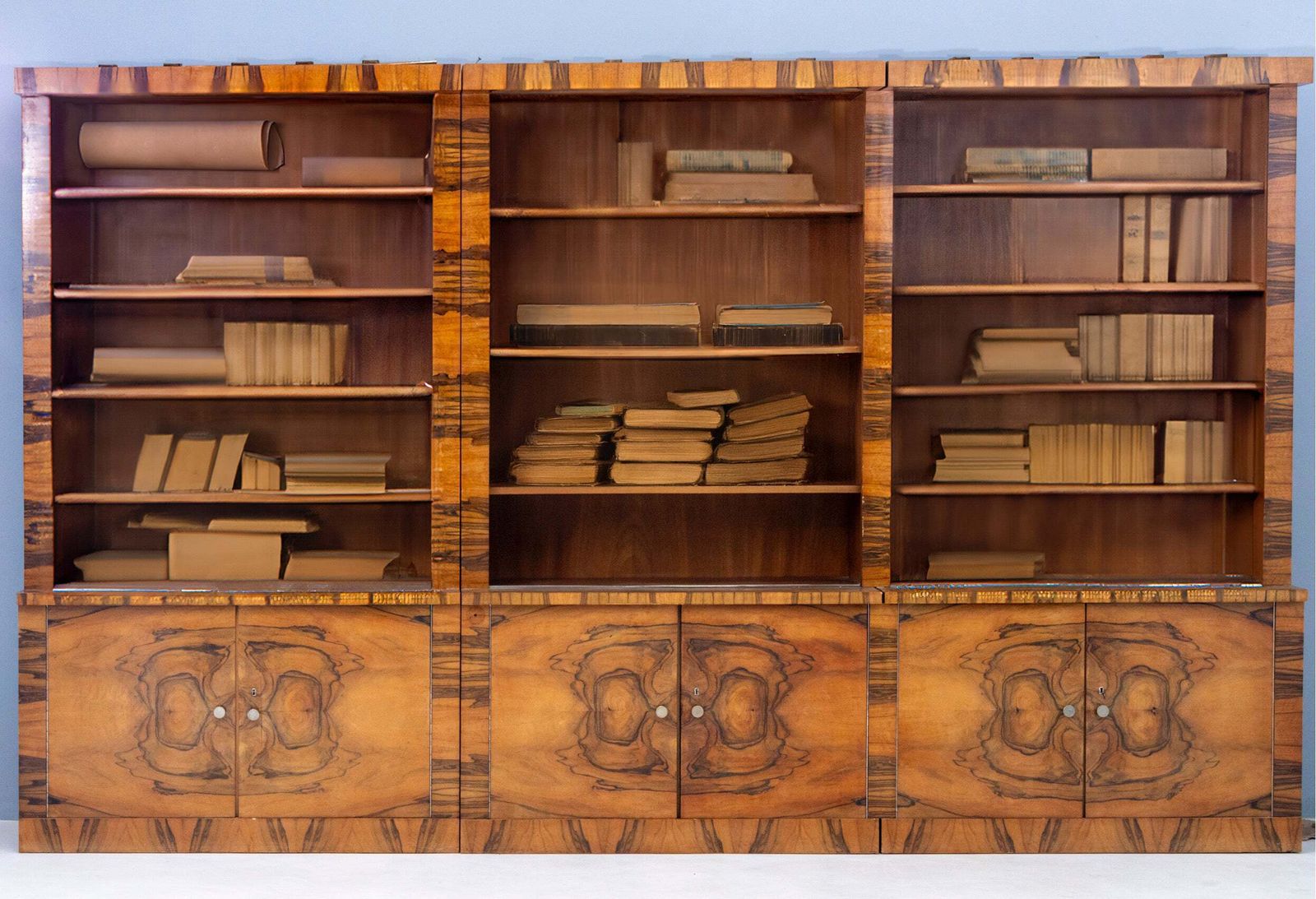 Grote Art Deco Boekenkast, Tsjechoslowakije, Jaren 1930 photo buy