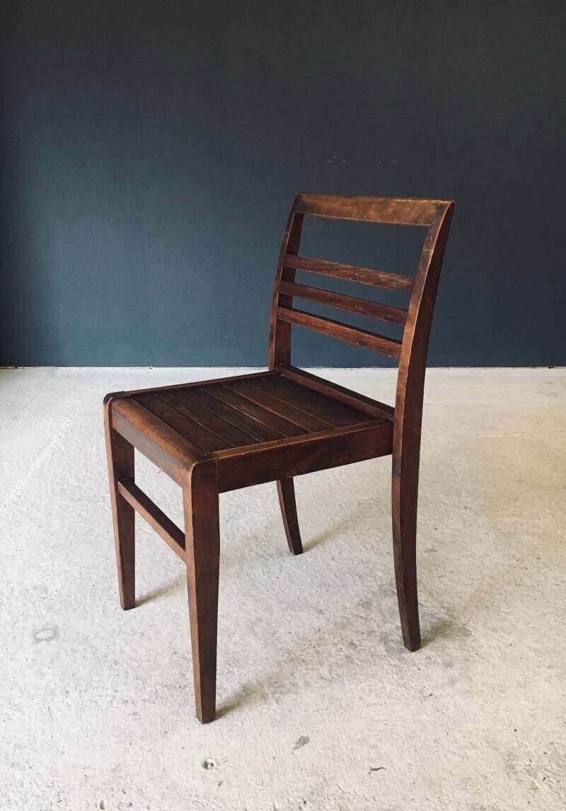 Reconstruction Design Eetkamerstoel Van Rene Gabriel, Frankrijk, Jaren 1940 photo furniture