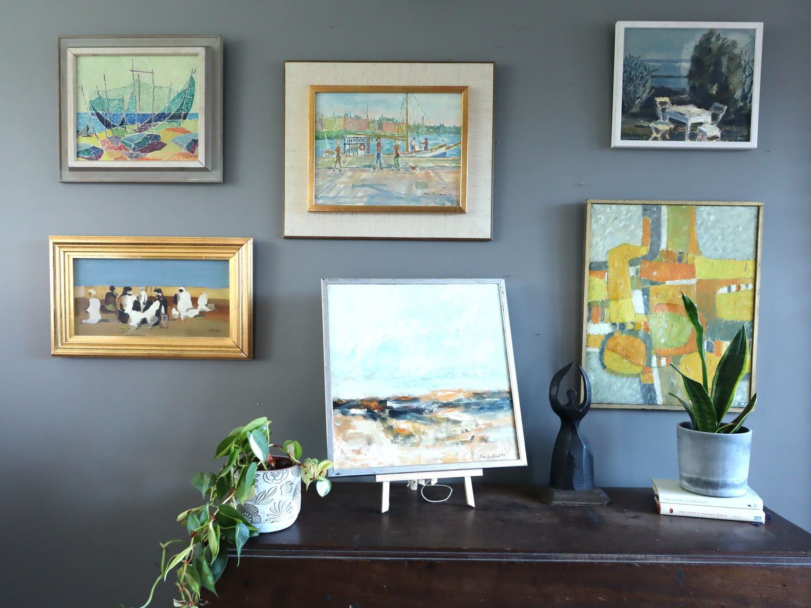 Golden Drift Oil Painting, 1990s photo vintage