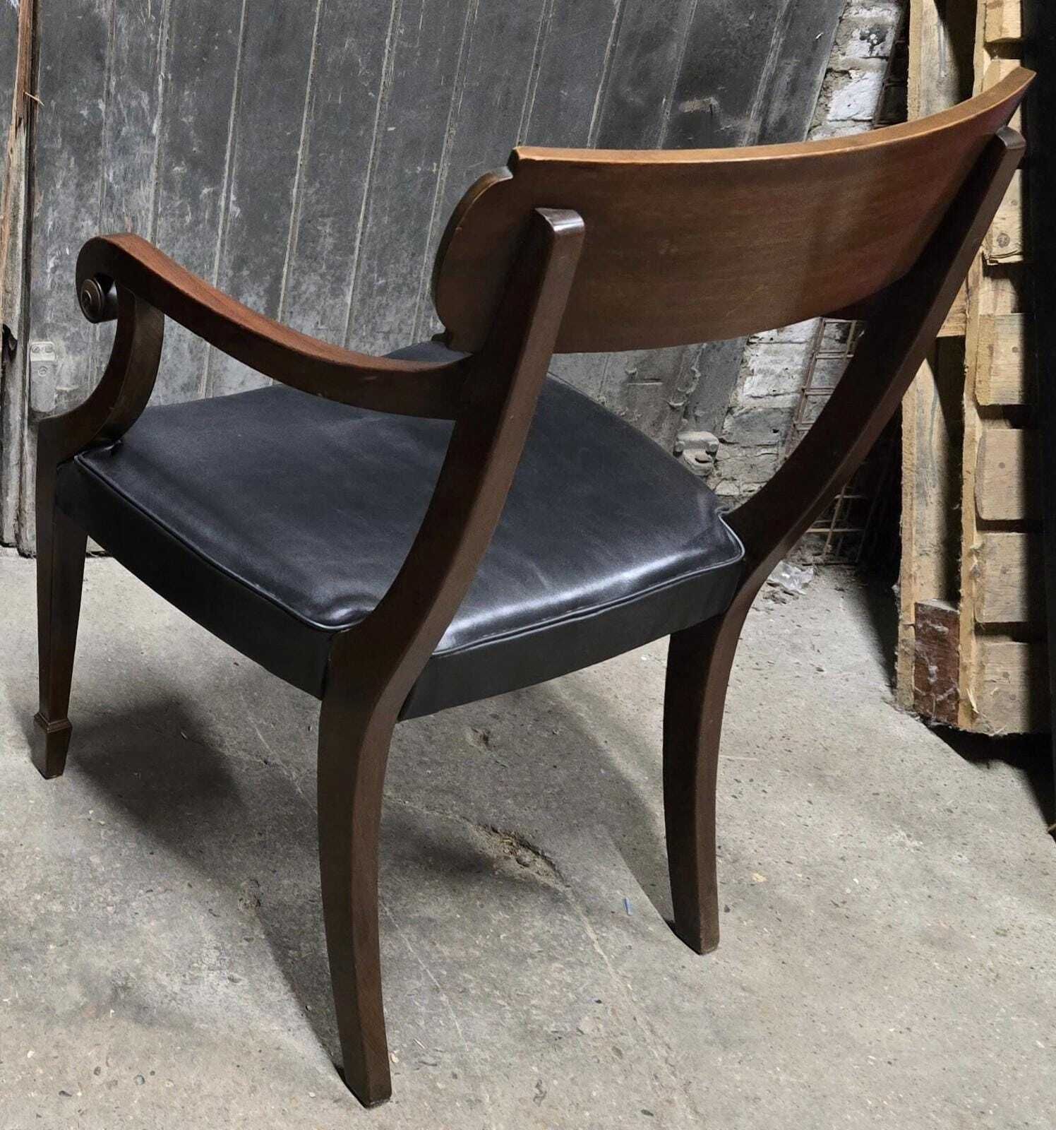 Antique Regency Mahogany Armchair Bedroom Chair Desk Chair photo vinterior