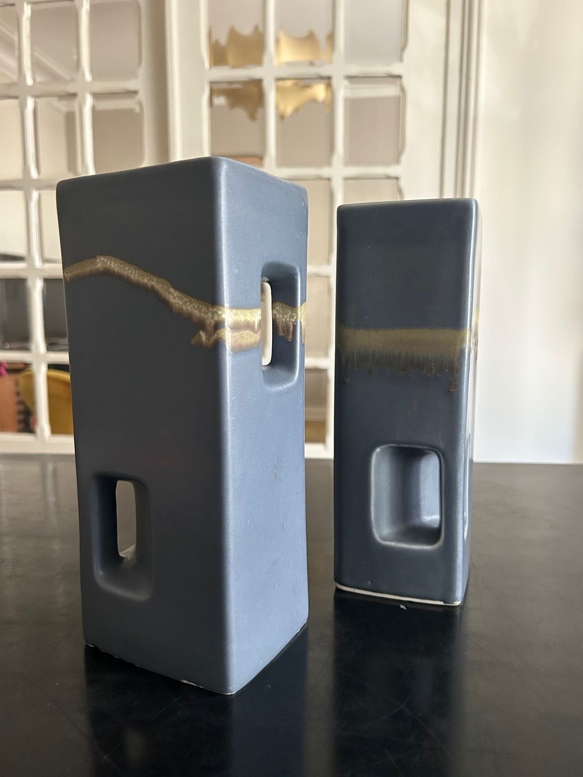 photo vintage Pair Of Vases From The 1970's, 1970s