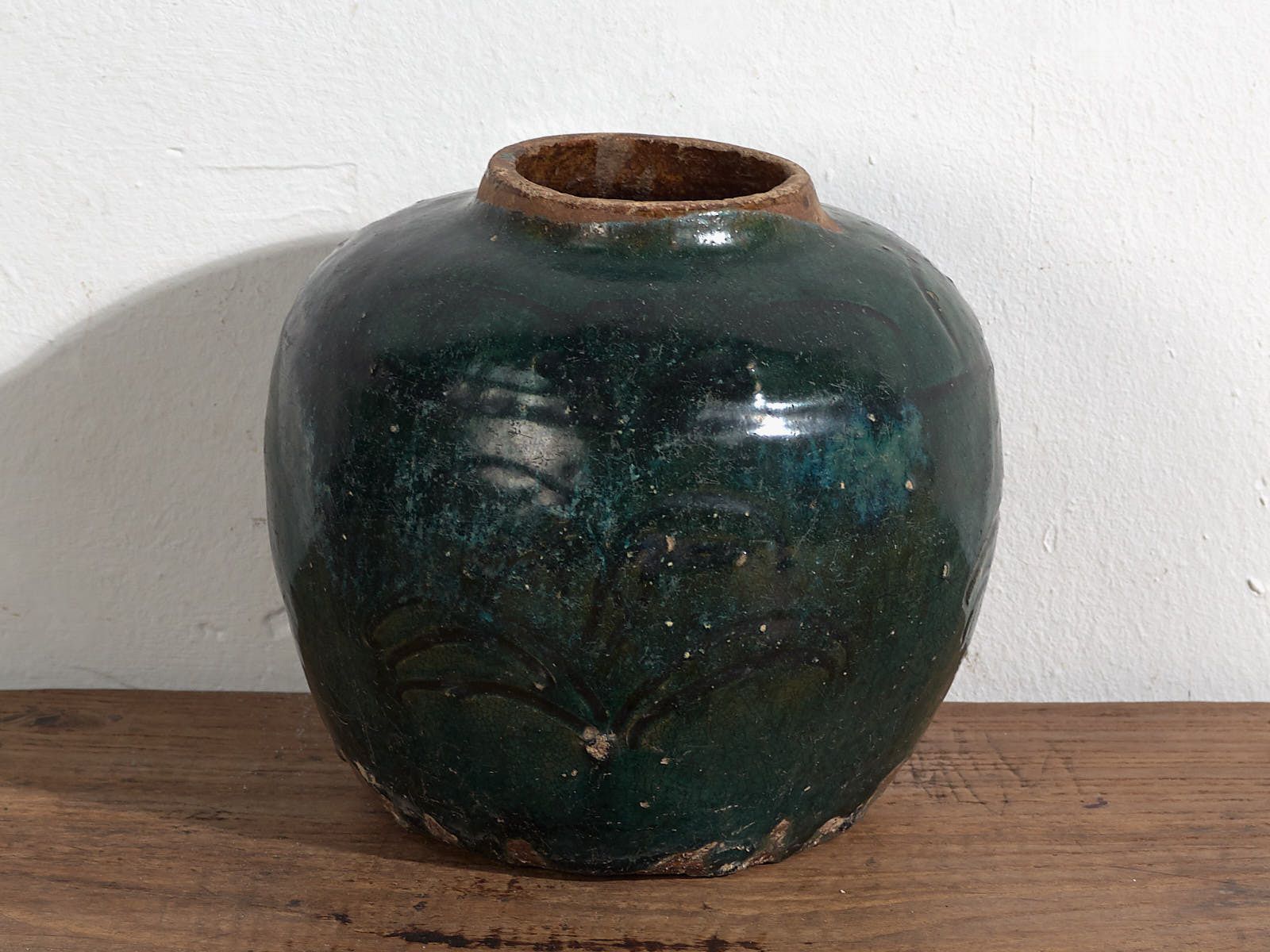 Antique Vase With Vegetal Motifs (C.1820) #35 photo Home Decor