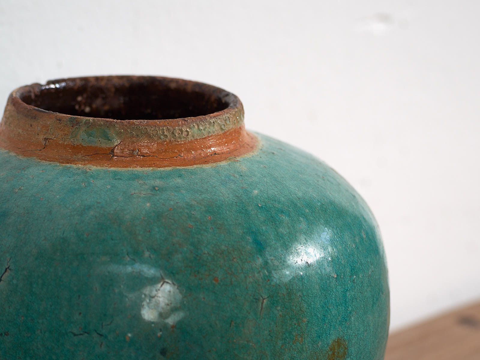 Antique Turquoise Green Vase (C.1820) #44 photo for sale