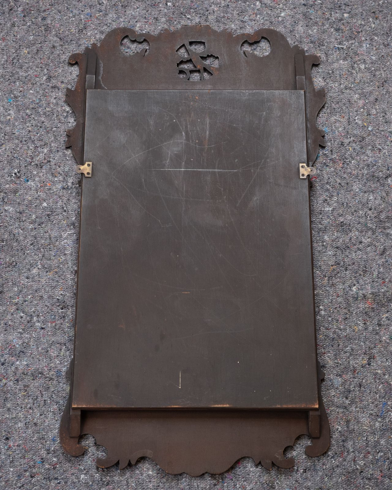George II Style Parcel Gilt Walnut Hoho Bird Fretwork Pier Mirror, Edwardian C.1910–1920 photo 325.0