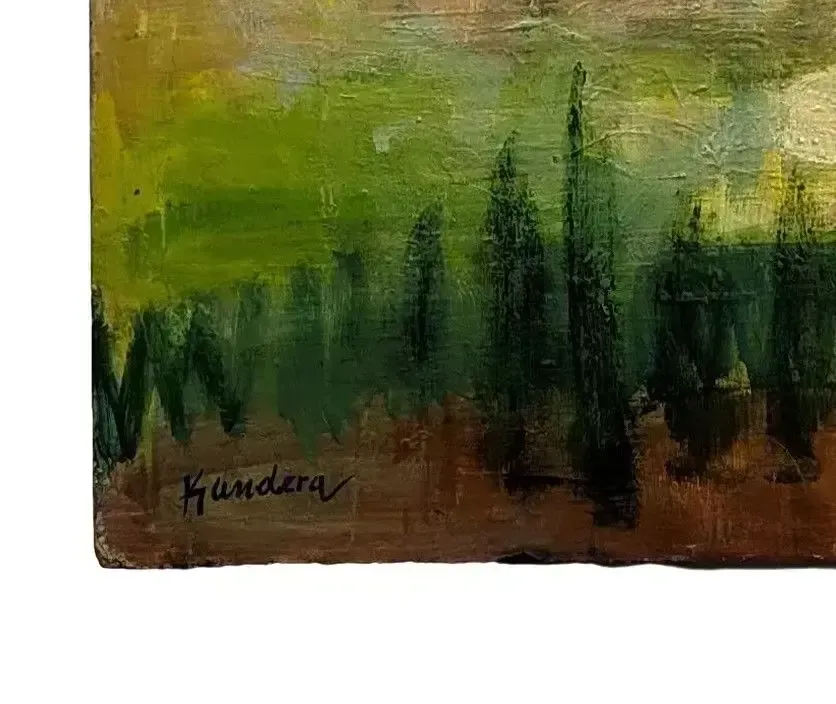 Oil On Isorella The Holy Vistoire By Rudolf Kundera photo Art