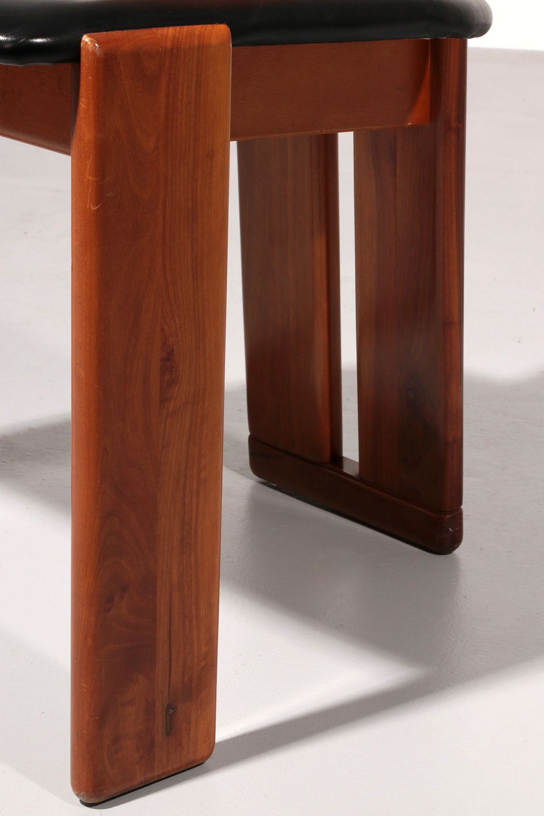 photo furniture Mario Marenco Walnut Sapporo Dining Chairs For Mobilgirgi, 1970s