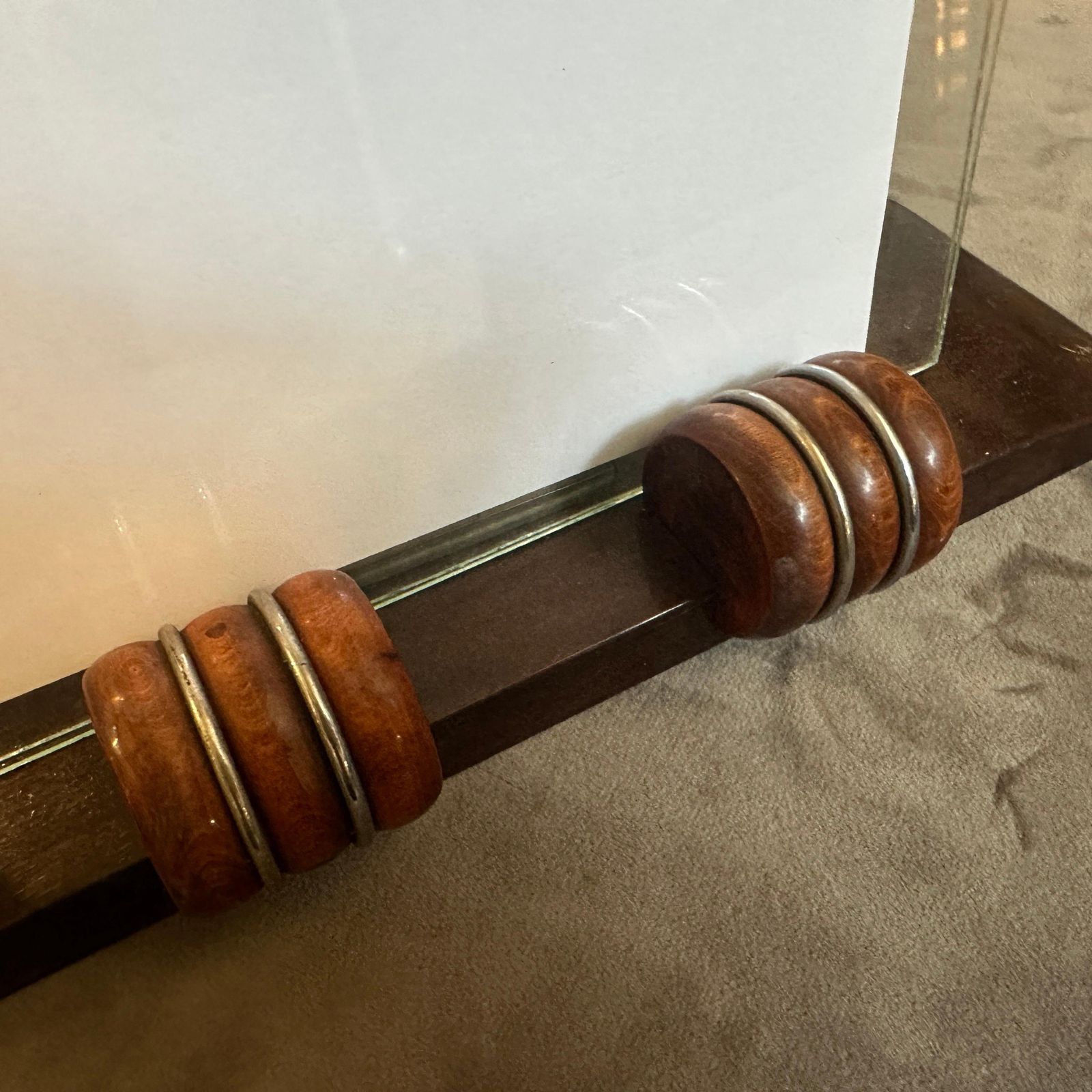 photo buy An Elegant 1930s Wood And Chromed Metal French Picture Frame