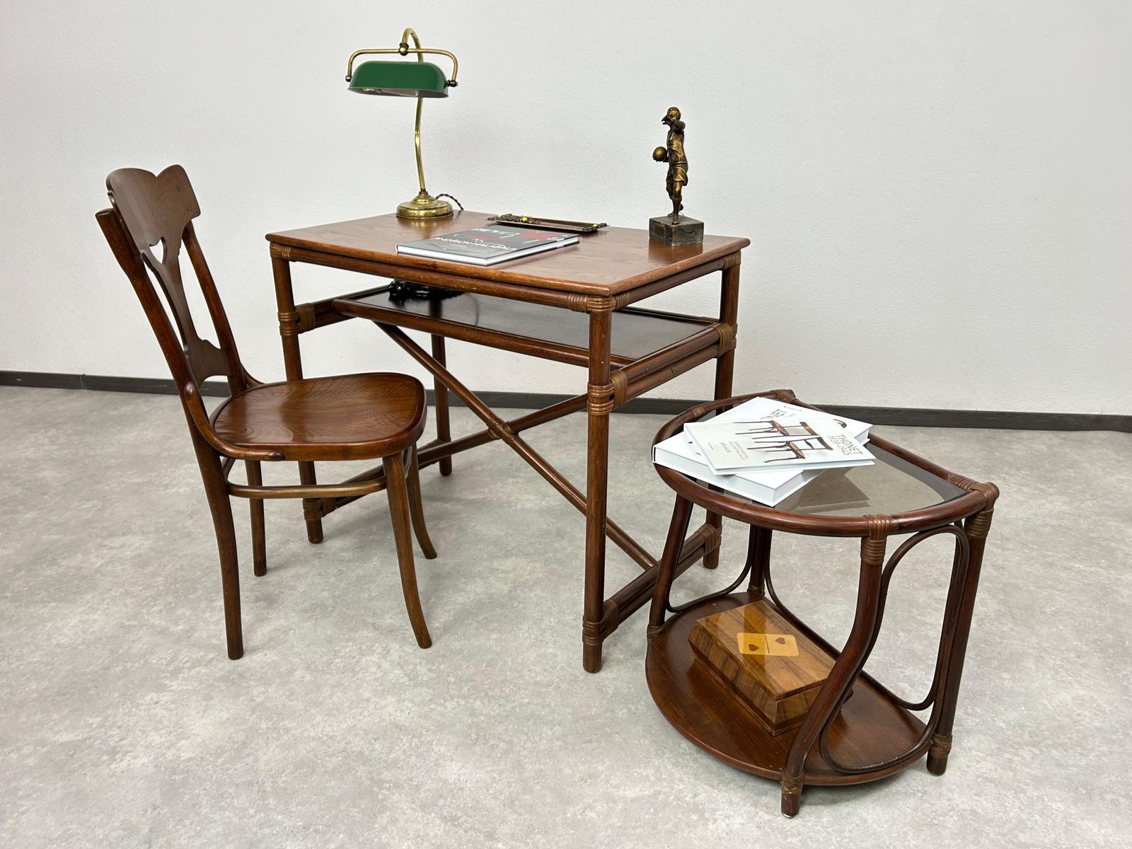 Mid Century Modern Bamboo Side Table By Gervasoni photo furniture