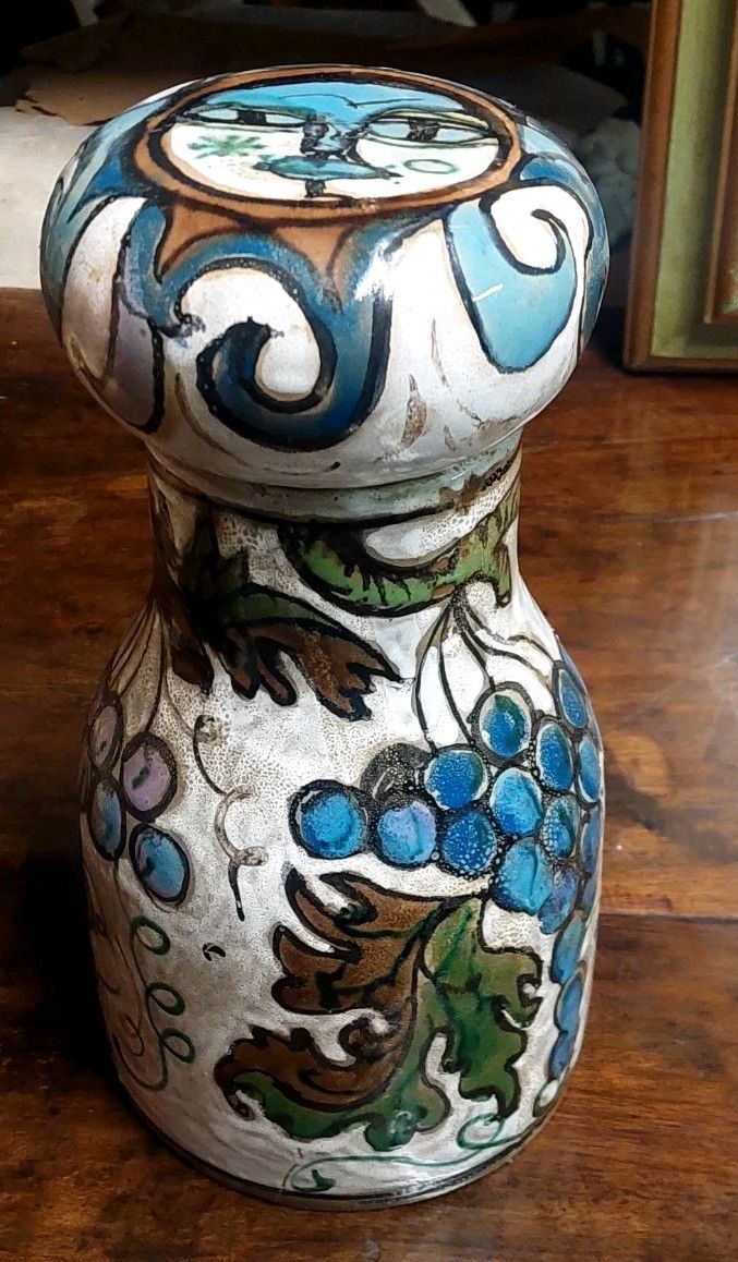 Schiavon Elio Herart Bottle Ceramic Sculpture Glazed Enamels 70s photo buy
