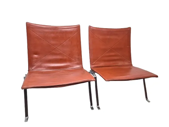 Poul Kjaerholm (1929 1980) Paire De Chauffeuses Pk22, Kold Christensen photo furniture