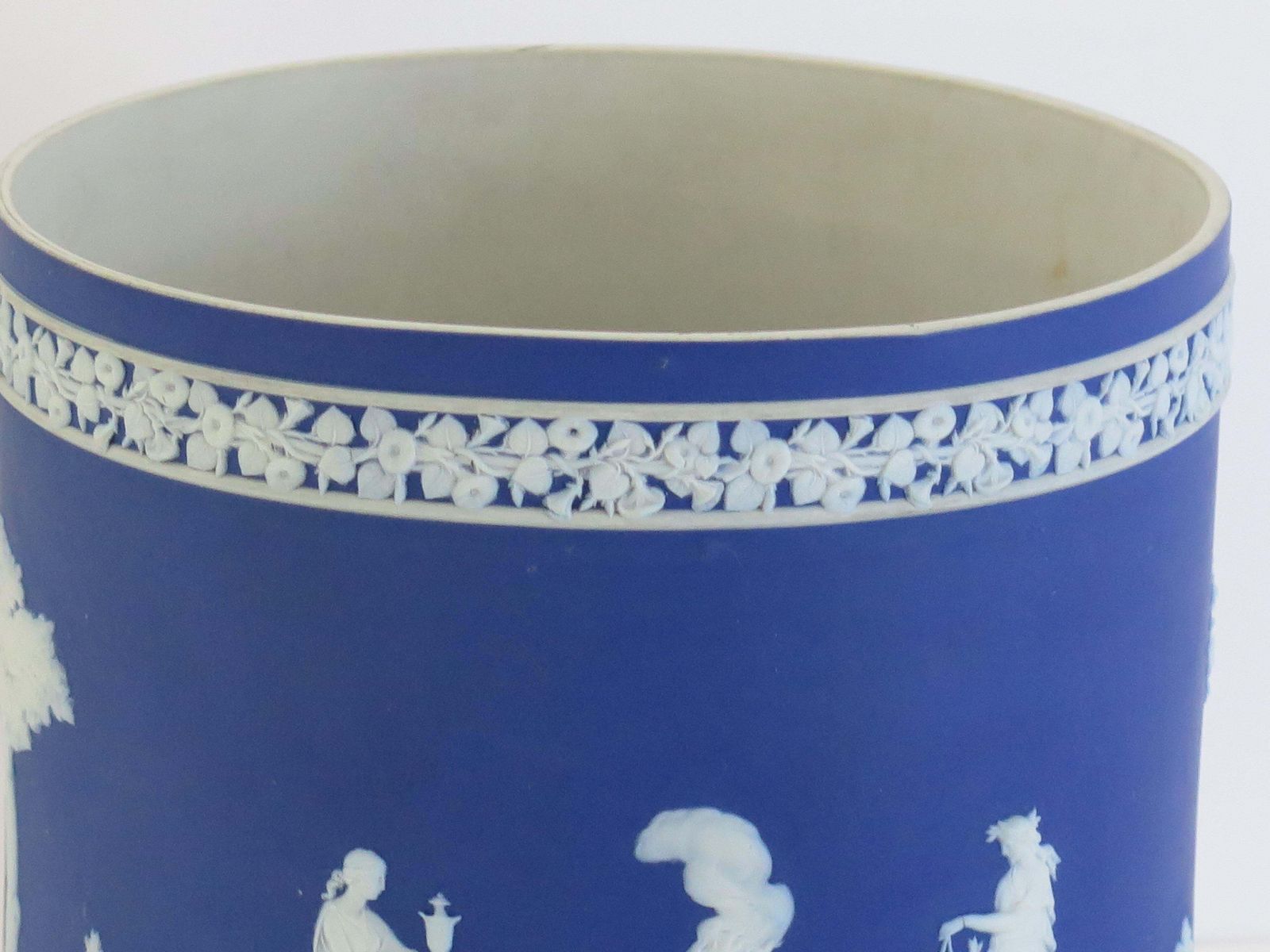 photo furniture Wedgwood Jasperware Jardiniere Classical Figures Fully Marked, Ca 1930s