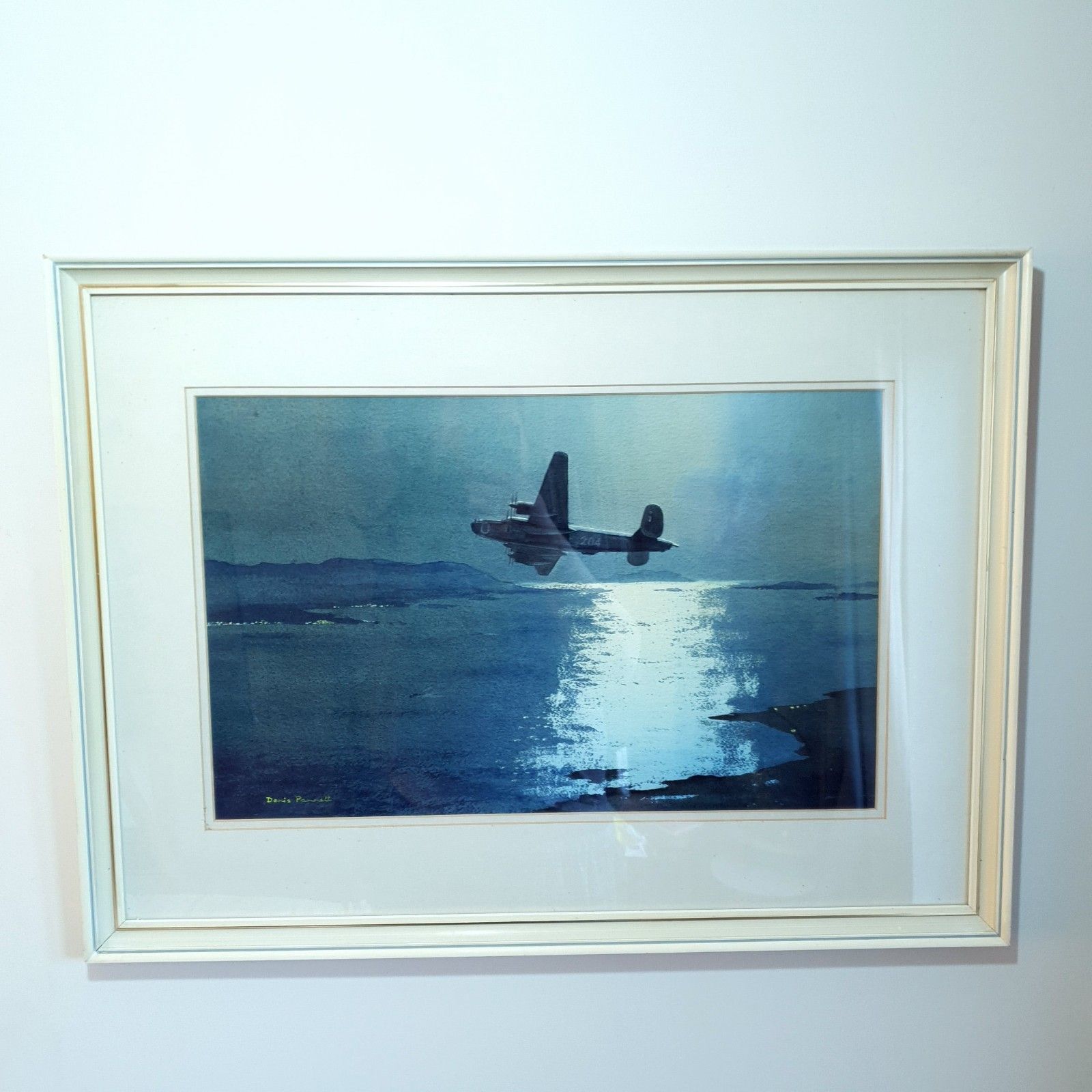 Denis Pannett Original Watercolour Lb 30 Liberator Mk.II? L73cm Raf Aviation